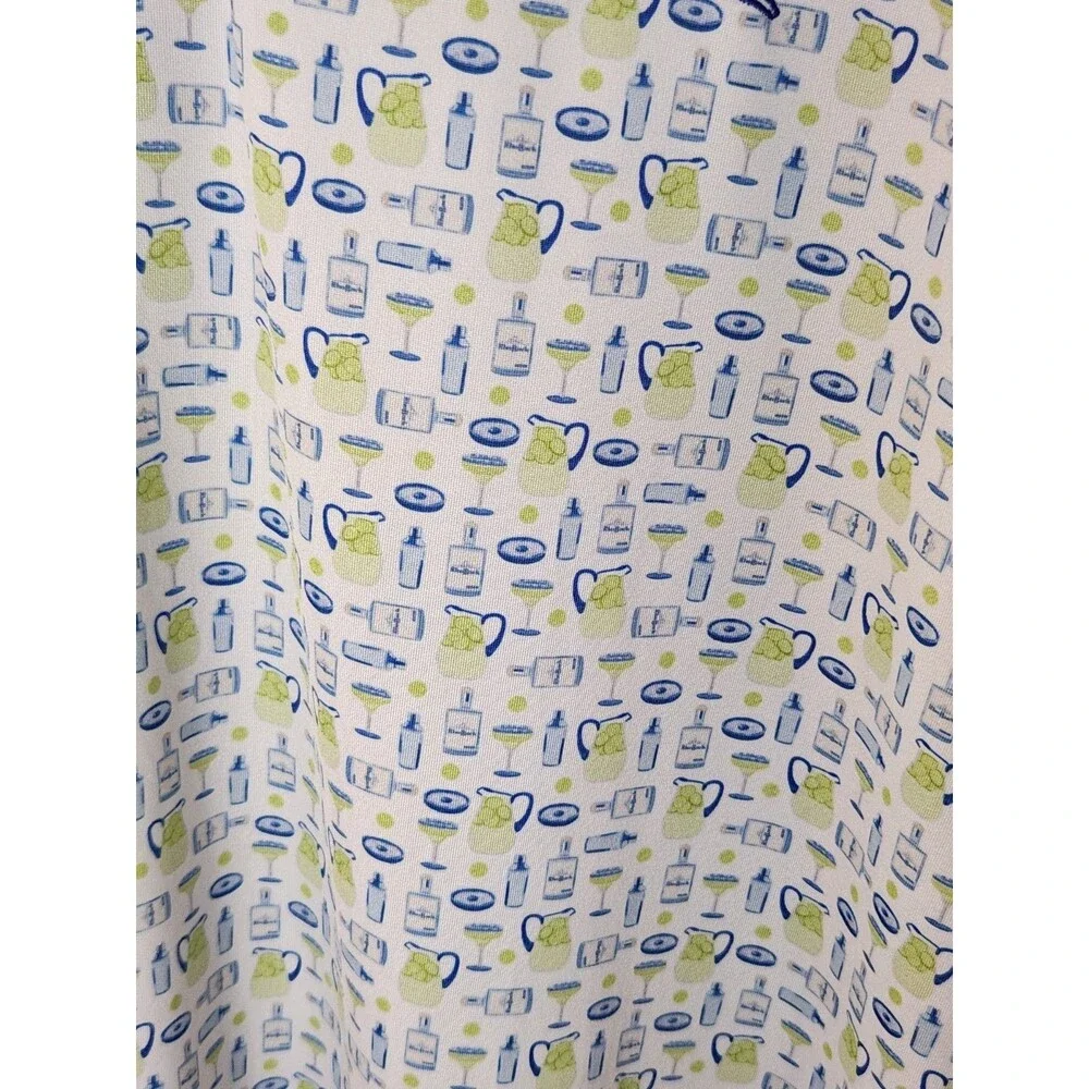 Men'sRhoback 3XL Performance Polo Short Sleeve Shirt XXXL Blue & Green Cocktails - Picture 4 of 14